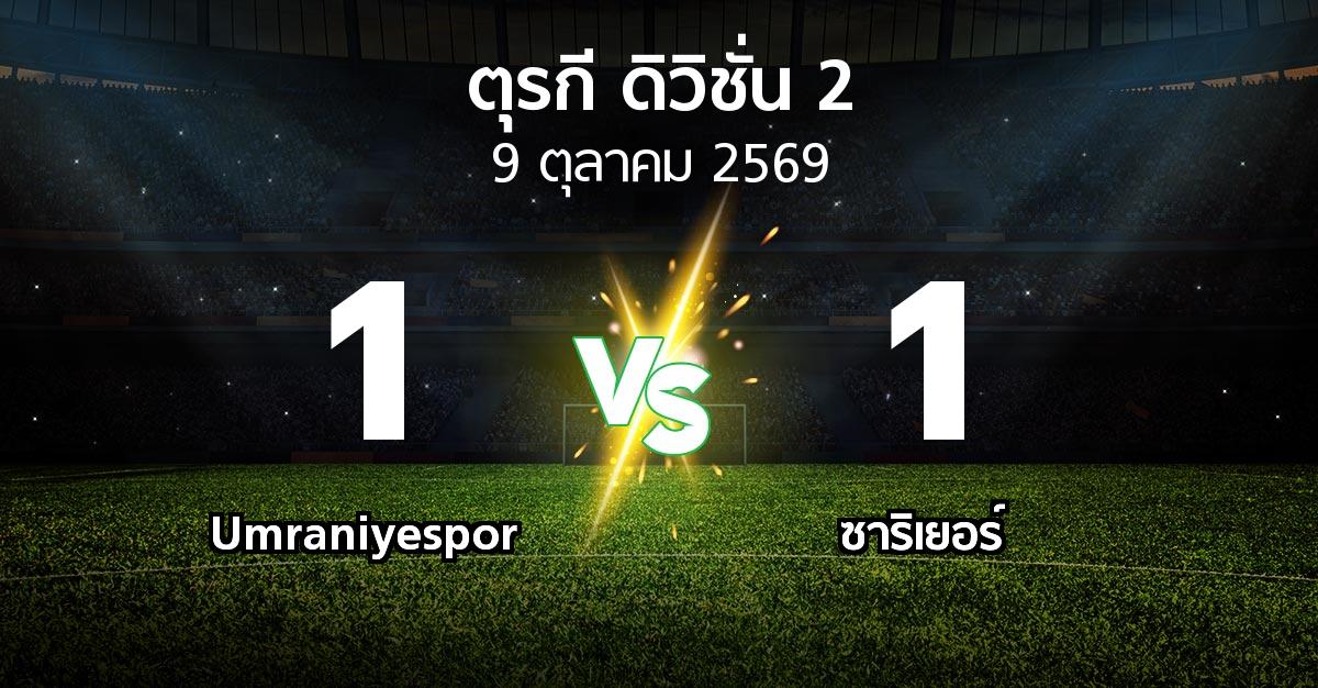 ผลบอล : Umraniyespor vs Sariye (ตุรกี-ดิวิชั่น-2 2026-2027)