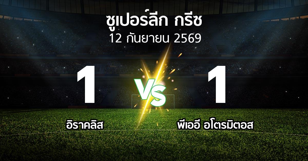 ผลบอล : อิราคลิส vs พีเออี อโตรมิตอส (ซูเปอร์ลีก-กรีซ 2026-2027)
