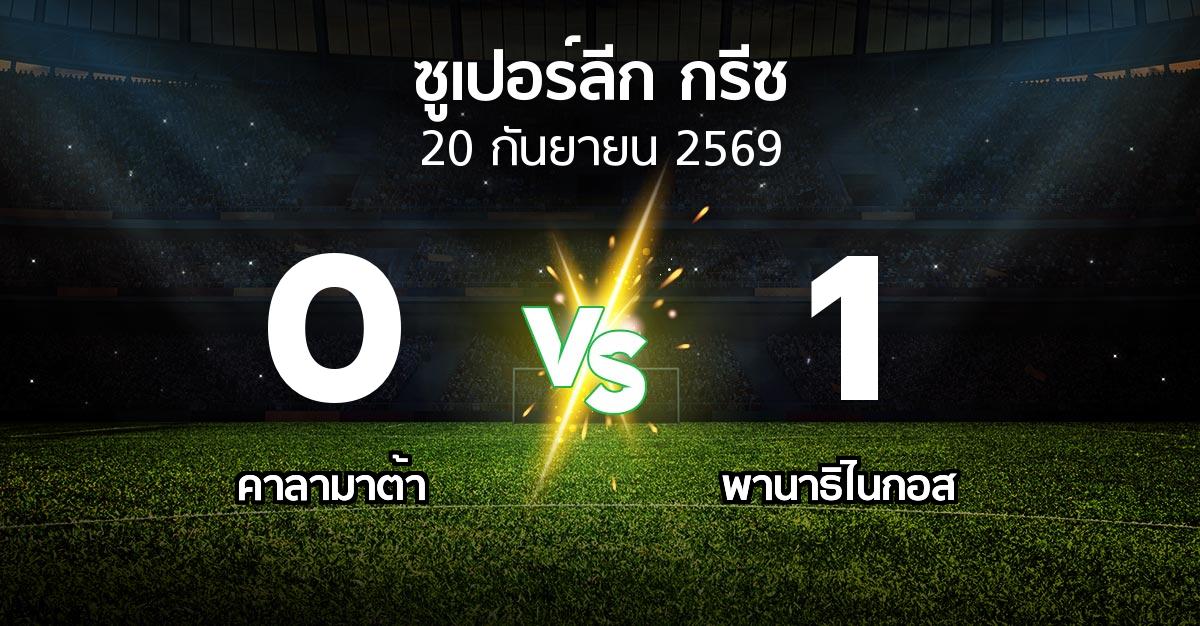 ผลบอล : คาลามาต้า vs พานาธิไนกอส (ซูเปอร์ลีก-กรีซ 2026-2027)