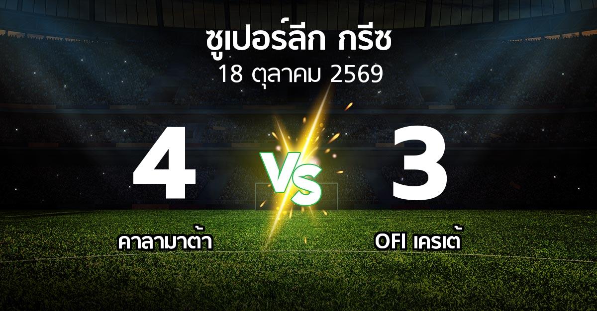 ผลบอล : คาลามาต้า vs OFI (ซูเปอร์ลีก-กรีซ 2026-2027)