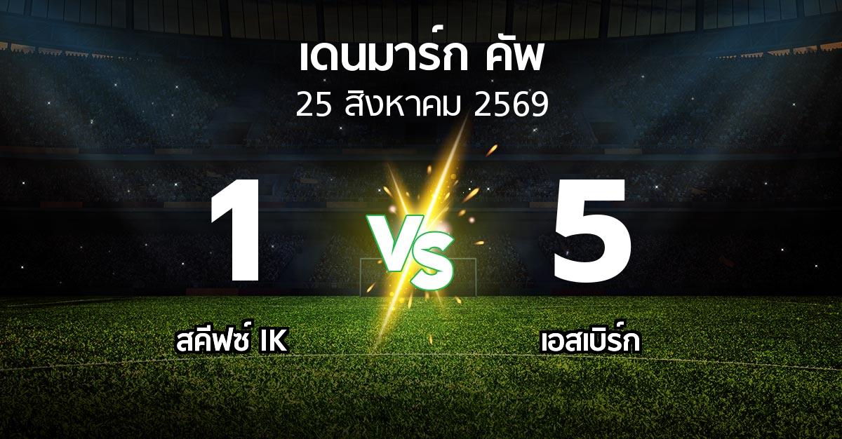 ผลบอล : สคีฟซ์ IK vs เอสเบิร์ก (เดนมาร์ก-คัพ 2026-2027)