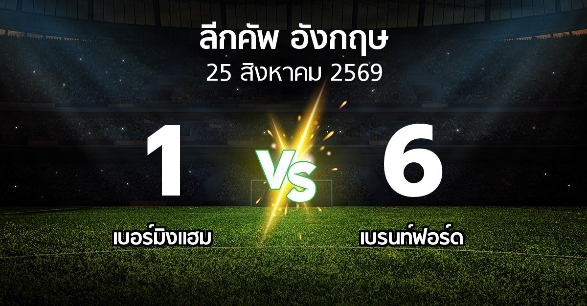 ผลบอล : เบอร์มิงแฮม vs เบรนท์ฟอร์ด (ลีกคัพ 2026-2027)