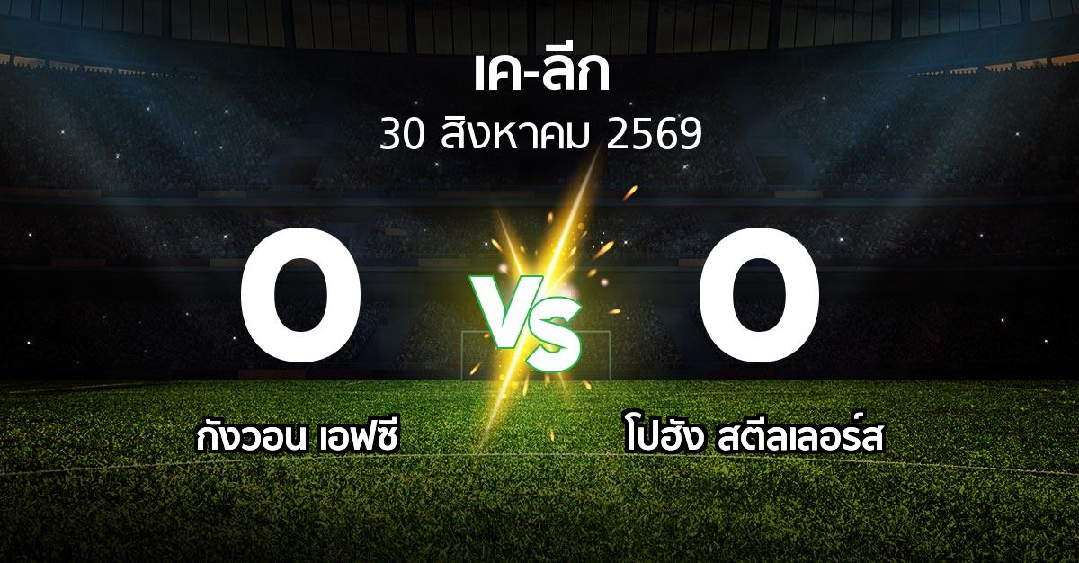 ผลบอล : กังวอน เอฟซี vs โปฮัง สตีลเลอร์ส (เค-ลีก 2026)