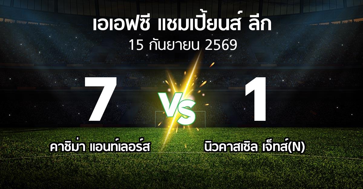 ผลบอล : คาชิม่า แอนท์เลอร์ส vs นิวคาสเซิล เจ็ทส์(N) (เอเอฟซีแชมเปี้ยนส์ลีก 2026-2027)