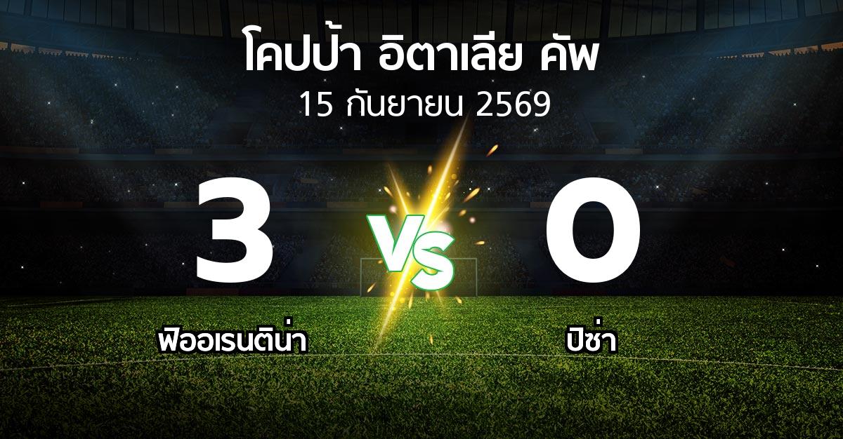 ผลบอล : ฟิออเรนติน่า vs ปิซ่า (โคปป้าอิตาเลียคัพ 2026-2027)