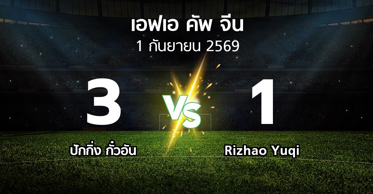 ผลบอล : ปักกิ่ง กั๋วอัน vs Rizhao Yuqi (เอฟเอ-คัพ-จีน 2026)