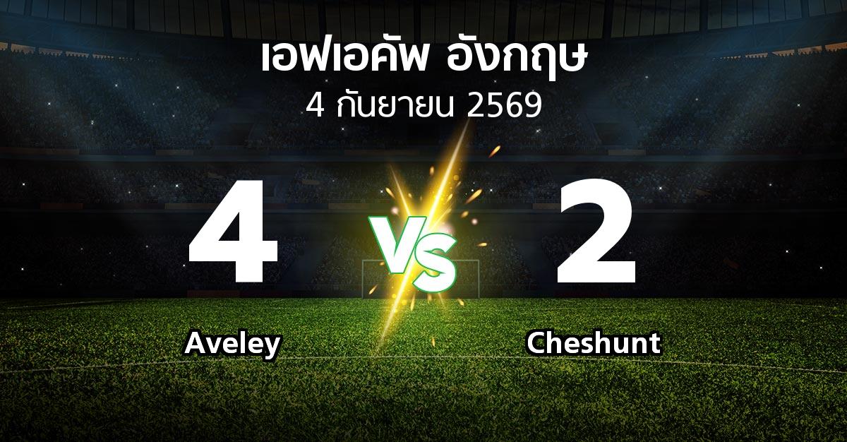 ผลบอล : Aveley vs Cheshunt (เอฟเอ คัพ 2026-2027)