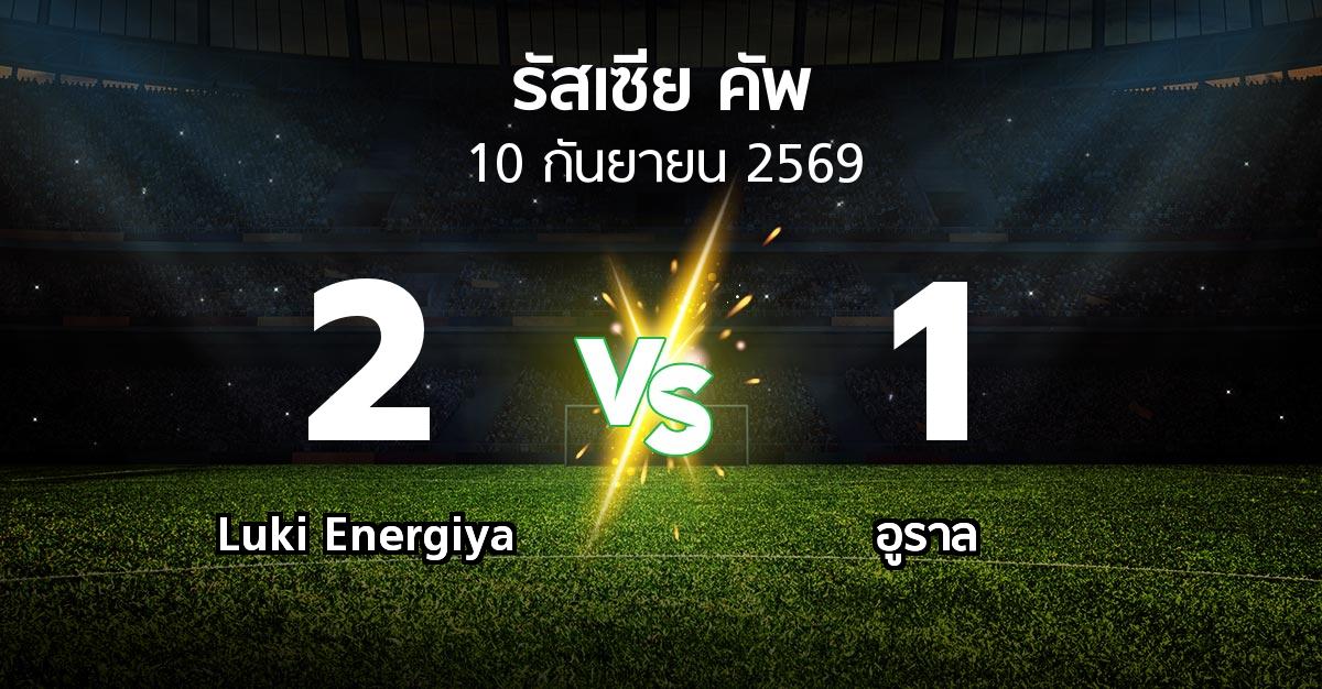 ผลบอล : Luki Energiya vs อูราล (รัสเซีย-คัพ 2026-2027)