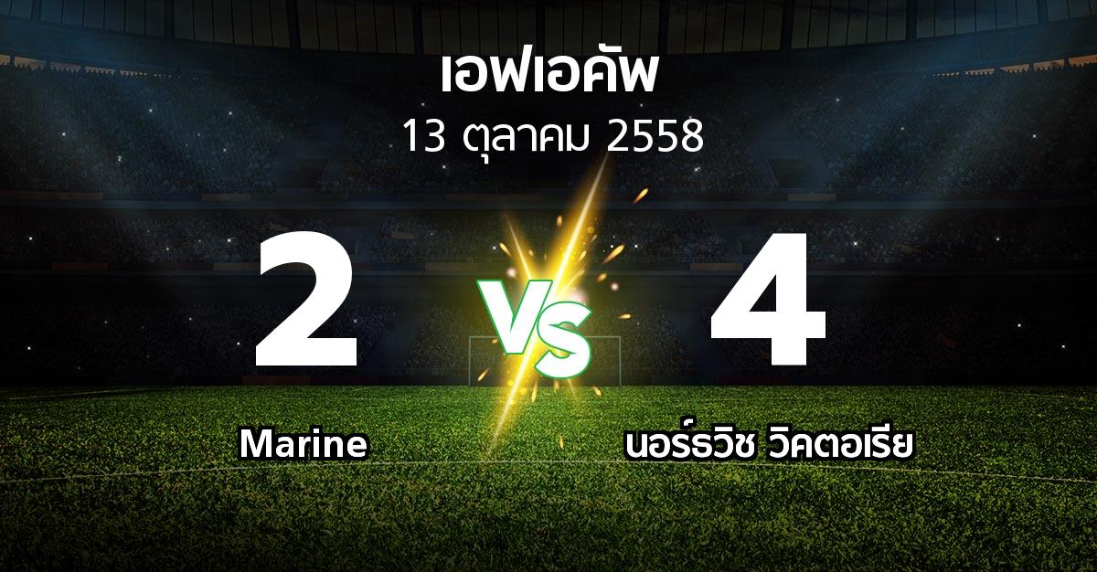 รายงานการแข่งขัน : Marine vs นอร์ธวิช วิคตอเรีย (FA cup 2015-2016)