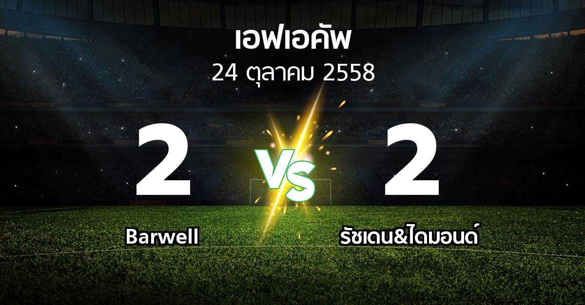 รายงานการแข่งขัน : Barwell vs รัชเดน&ไดมอนด์ (FA cup 2015-2016)
