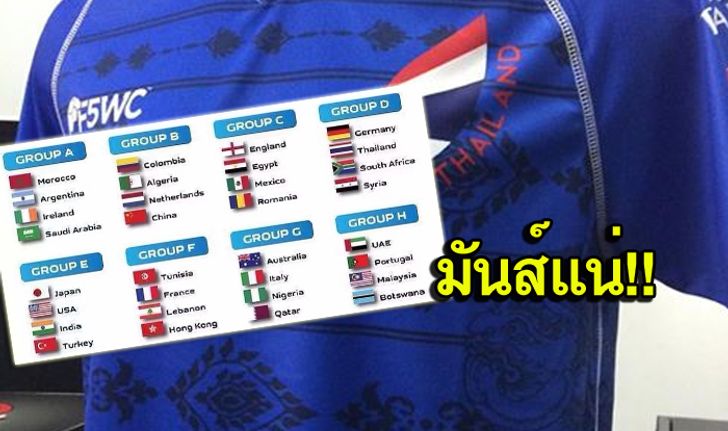 ช้างศึกงานหนัก! รวมสายเยอรมัน สู้ศึกฟุตบอล 5 คนชิงแชมป์โลก 2016