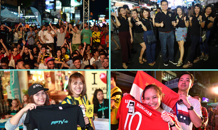 PPTV HD เปิดจอยักษ์ให้เชียร์ฟุตบอล 2 ลีกดัง พร้อมปาร์ตี้สุดมันส์จากดีเจชื่อดัง ณ ถนนข้าวสาร