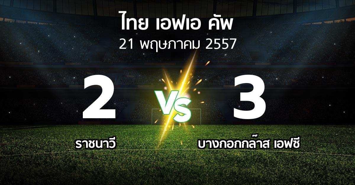 รายงานการแข่งขัน : ราชนาวี  vs บางกอกกล๊าส (Thai FA Cup 2014)