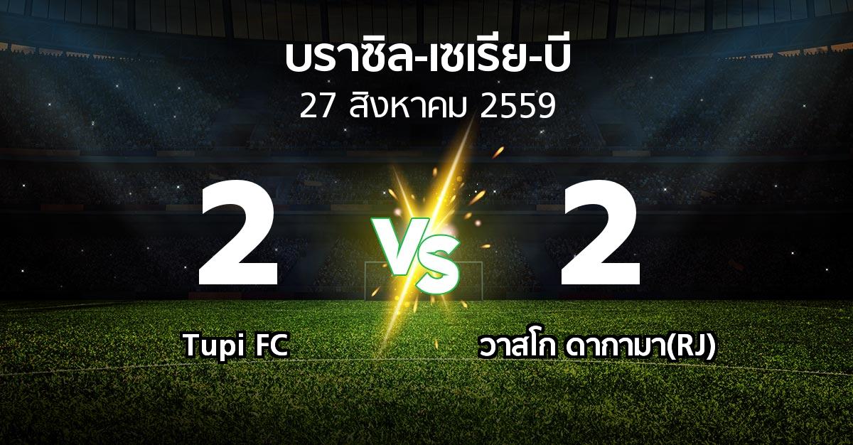 ผลบอล : Tupi FC vs วาสโก ดากามา(RJ) (บราซิล-เซเรีย-บี 2016)