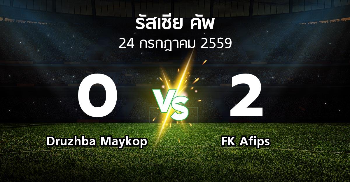 ผลบอล : Druzhba Maykop vs FK Afips (รัสเซีย-คัพ 2016-2017)