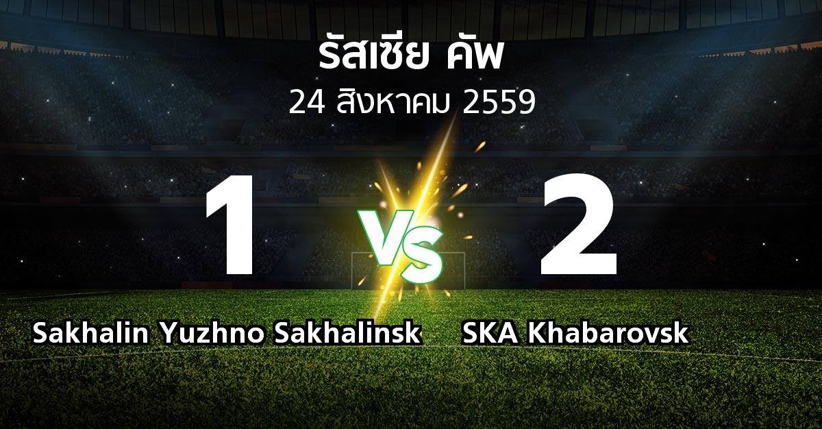 ผลบอล : Sakhalin Yuzhno Sakhalinsk vs SKA Khabarovsk (รัสเซีย-คัพ 2016-2017)