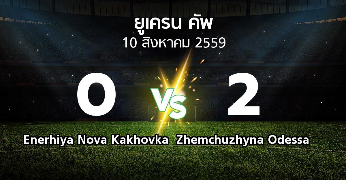 ผลบอล : Enerhiya Nova Kakhovka vs Zhemchuzhyna Odessa (ยูเครน-คัพ 2016-2017)