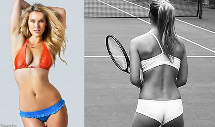 ว้าว!แฟนเก่าลีโอนาร์โดสลัดผ้าตีเทนนิส