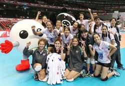 รวมภาพวอลเลย์บอลสาวไทยศึกปรีโอลิมปิค