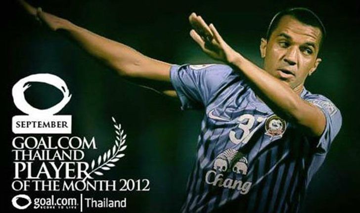 คุนญ่าเจ๋ง รับรางวัลนักเตะยอดเยี่ยมเดือน ก.ย. ของ Goal.com