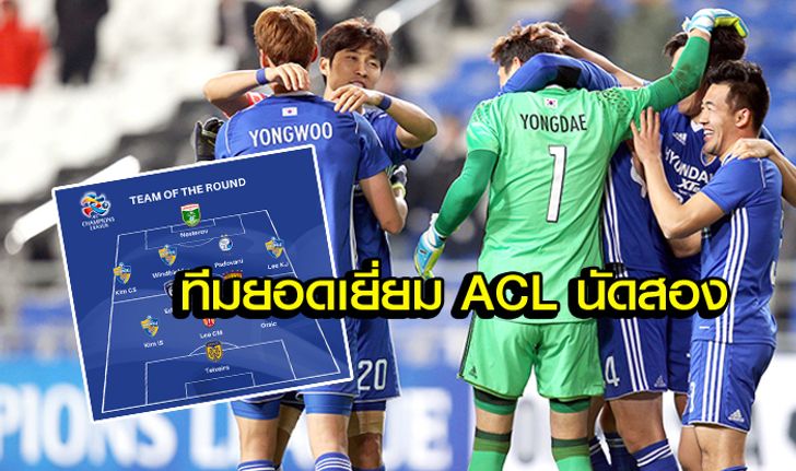 ก็ยังไม่มีเจ! โผ 11 แข้งทีมยอดเยี่ยม ACL 2017 นัดที่สอง