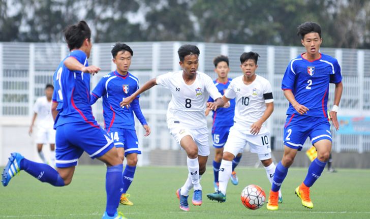 คืนฟอร์ม! "ช้างศึก" ชนะ "ไต้หวัน" 3-0 ขึ้นจ่าฝูงศึกสี่เส้า U19 ที่ฮ่องกง