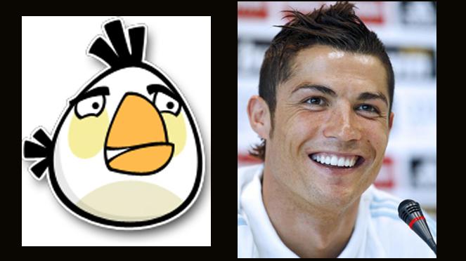 White birds = Ronaldo 