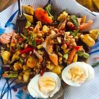 อาหารหลักร้อยวิวหลักล้าน ส้มตำแซ่บนัว นั่งแพชมวิวทะเลสาปห้วยระไซร์