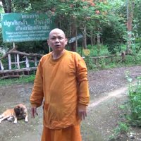 พระต้องติดป้ายเตือนห้าม ขโมยหมาเจ้าพ่อ