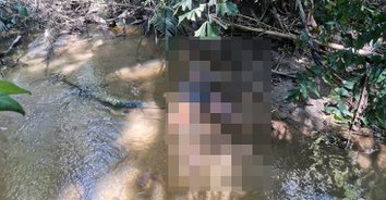 พบศพหนุ่มเนื้อหลุดลุ่ย ในร่องน้ำลำธารสวนทุเรียน