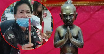 เฮลั่น! “ไอ้ไข่ เด็กวัดเจดีย์” จ.ราชบุรี ใบ้หวยแม่น