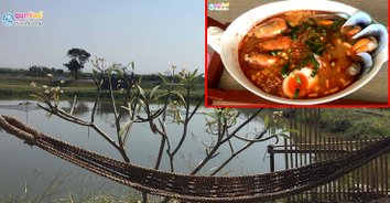 สายเส้น สายแซ่บ "ก๋วยเตี๋ยวไกวเปล" เสิร์ฟพร้อมกุ้งตัวโตๆ