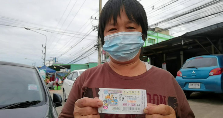 ตามเลขรถมาทุกงวด! เศรษฐีป้ายแดง สาวเจ้าของร้านข้าวถ้วยรวย 6,000,000