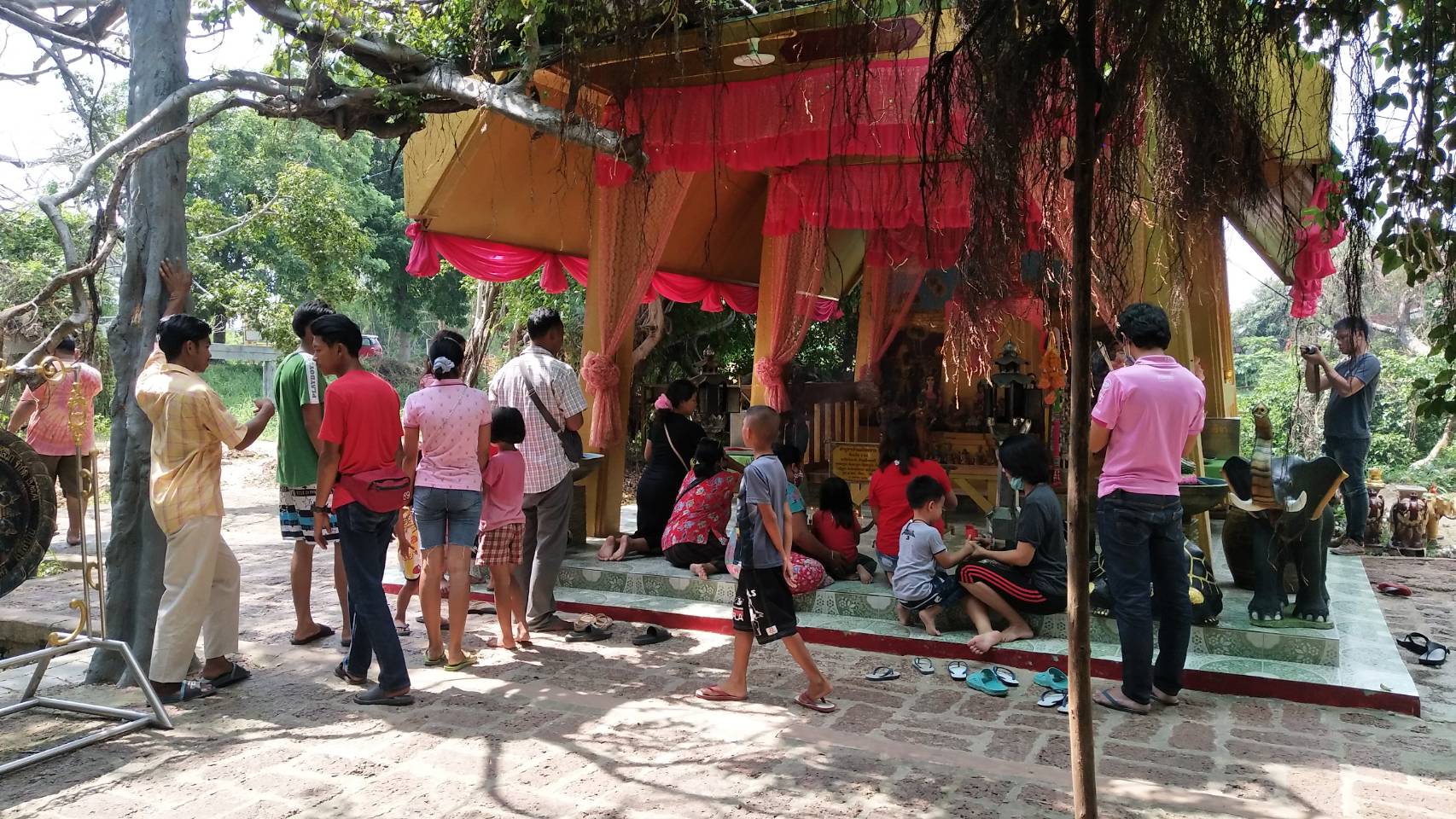 เลขเด็ด! แห่กราบไหว้ขอหวยเจ้าแม่ไทรงาม 350 ปี เผยเห็น 2 ตัว