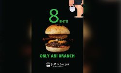 JIM's Burgers & Beer ร่วมฉลองผู้ว่ากทม. คนใหม่ จัดโปรเบอร์เกอร์ 8 บาท 5 วันเท่านั้น!