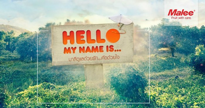 Malee ปลุกความครีเอทของคนไทย ผุดแคมเปญ Hello My Name Is… ชวนคนไทยตั้งชื่อให้ “ต้นส้ม”