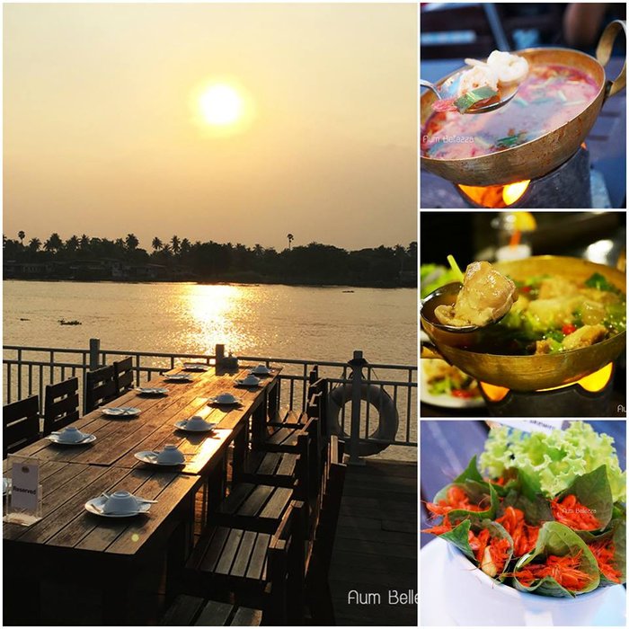 ❤ Review ❤ ร้านอาหารอร่อย บรรยากาศดี ริมน้ำเจ้าพระยา ร้านสองฝั่งคลอง จังหวัดนนทบุรี