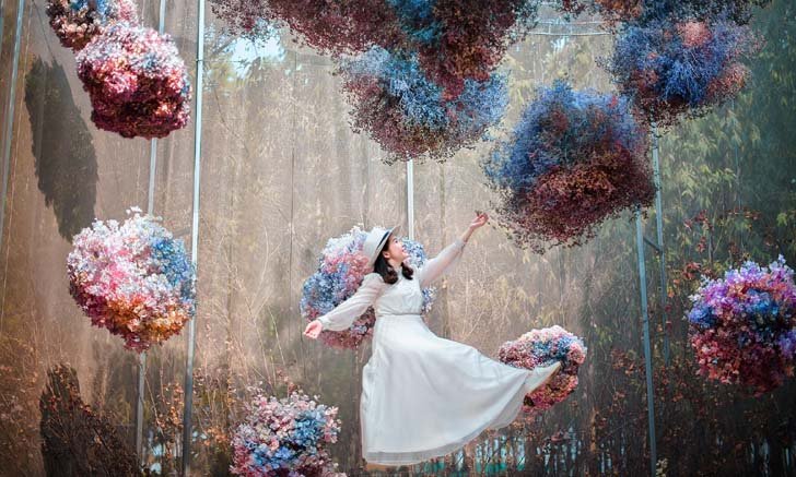 นิทรรศการ "รักดอก" ธีมใหม่ สวยงามอลังการ น่าไปถ่ายรูป