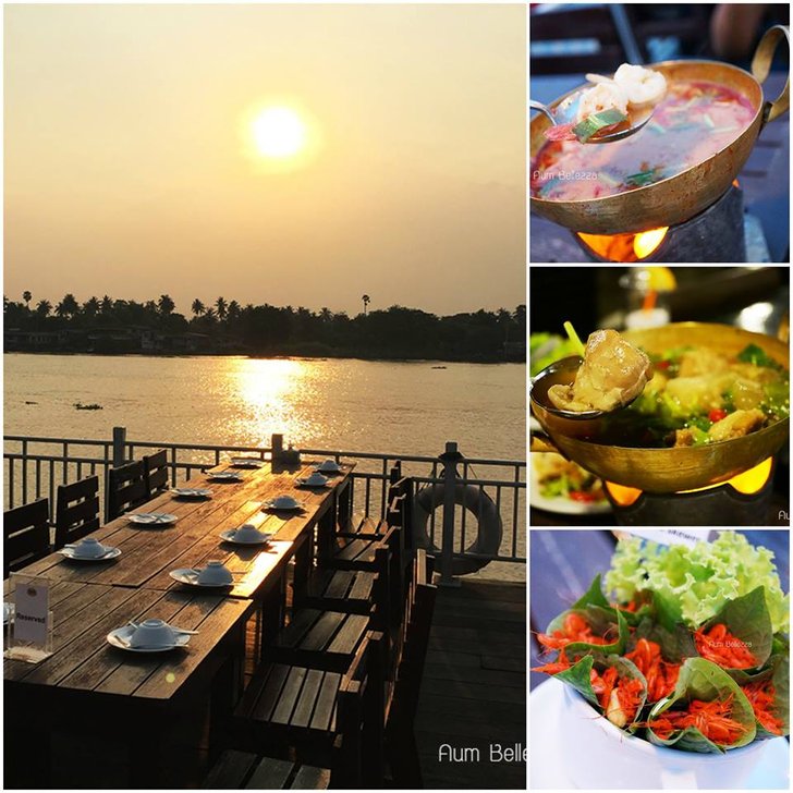 ❤ Review ❤ ร้านอาหารอร่อย บรรยากาศดี ริมน้ำเจ้าพระยา ร้านสองฝั่งคลอง จังหวัดนนทบุรี