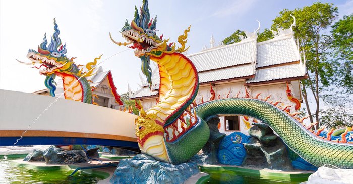 วัดหนองจับเต่า ดินแดนพญานาคสุดตระการตา @ชลบุรี