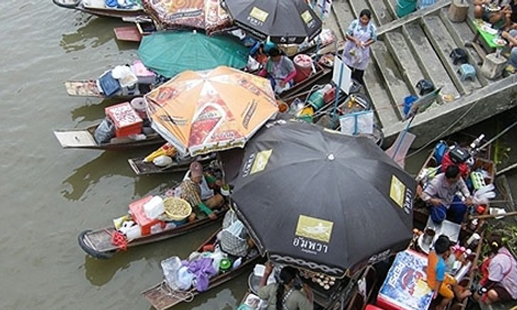 เที่ยวดอนหอยหลอด-เดินเล่นตลาดน้ำอัมพวา