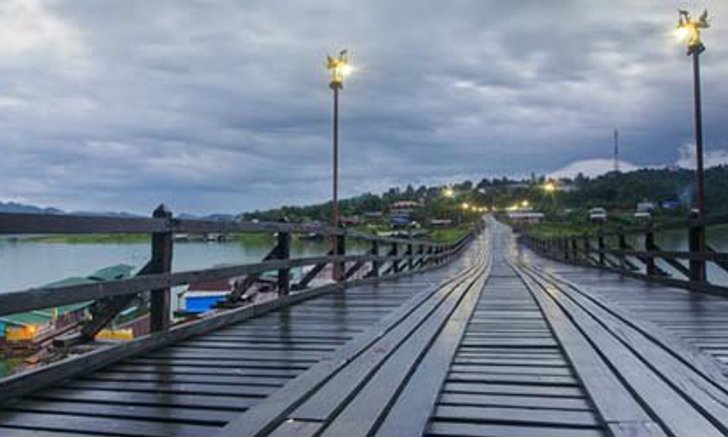 สะพานมอญ อ.สังขละบุรี สะพานไม้ที่ยาวที่สุดในประเทศไทย