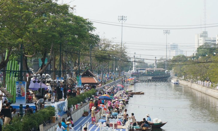 เที่ยวแบบย้อนยุค ตลาดงานศิลปะ "คลองผดุงกรุงเกษม"