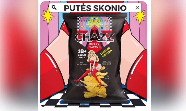 มันฝรั่งรสอวัยวะเพศหญิง! รสชาติใหม่สุดแปลกจากแบรนด์ CHAZZ