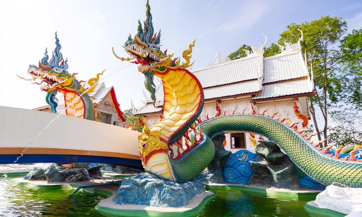วัดหนองจับเต่า ดินแดนพญานาคสุดตระการตา @ชลบุรี