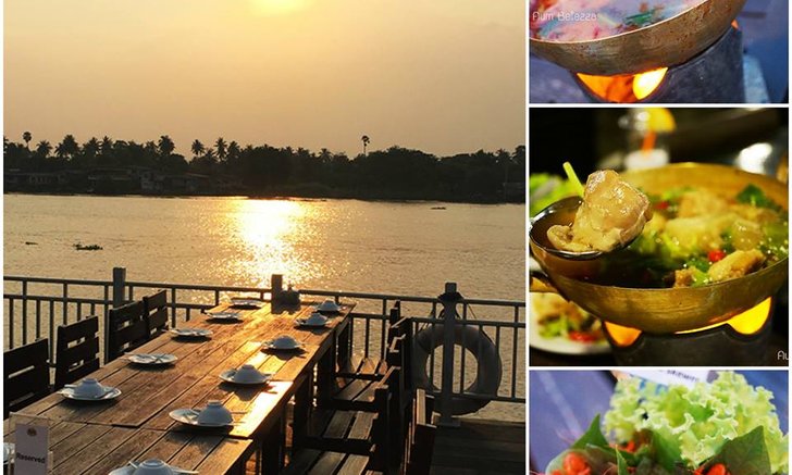 ❤ Review ❤ ร้านอาหารอร่อย บรรยากาศดี ริมน้ำเจ้าพระยา  ร้านสองฝั่งคลอง จังหวัดนนทบุรี