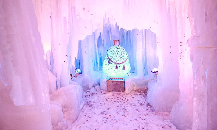 SOUNKYO Ice Fall Festival เทศกาลหิมะที่ถูกโอบล้อมไว้ด้วยภูเขาและสายน้ำ