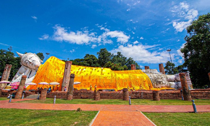 วัดขุนอินทประมูล ตื่นตาองค์พระนอนใหญ่ โบราณสถานสุดอลังการตั้งแต่ยุคสุโขทัย