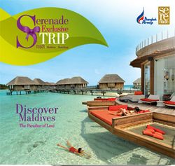 Serenade Exclusive Trip ครั้งที่ 5 มัลดีฟส์...สวรรค์แห่งรักนิรันดร์