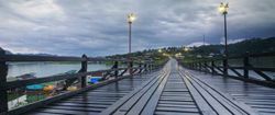 สะพานมอญ อ.สังขละบุรี สะพานไม้ที่ยาวที่สุดในประเทศไทย